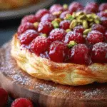 Raspberry Pistachio Puff Pastry Tart: A Delightful Dessert! 3 Raspberry Pistachio Puff Pastry Tart