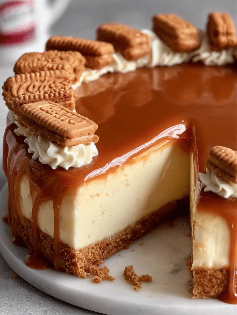 Salted Caramel Biscoff Cheesecake