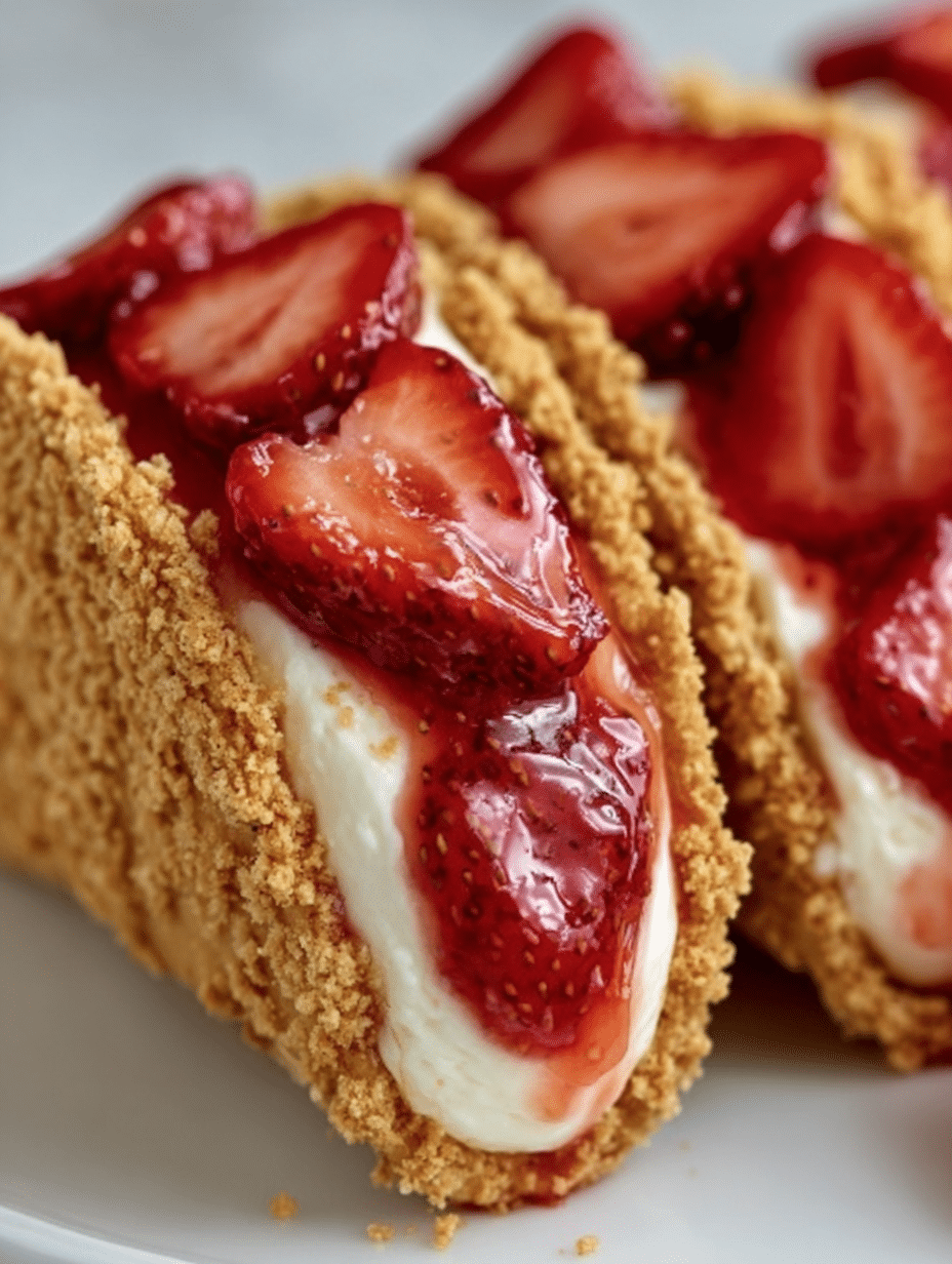 Strawberry Cheesecake Tacos: A Dessert You'll Adore! 4 Strawberry Cheesecake Tacos