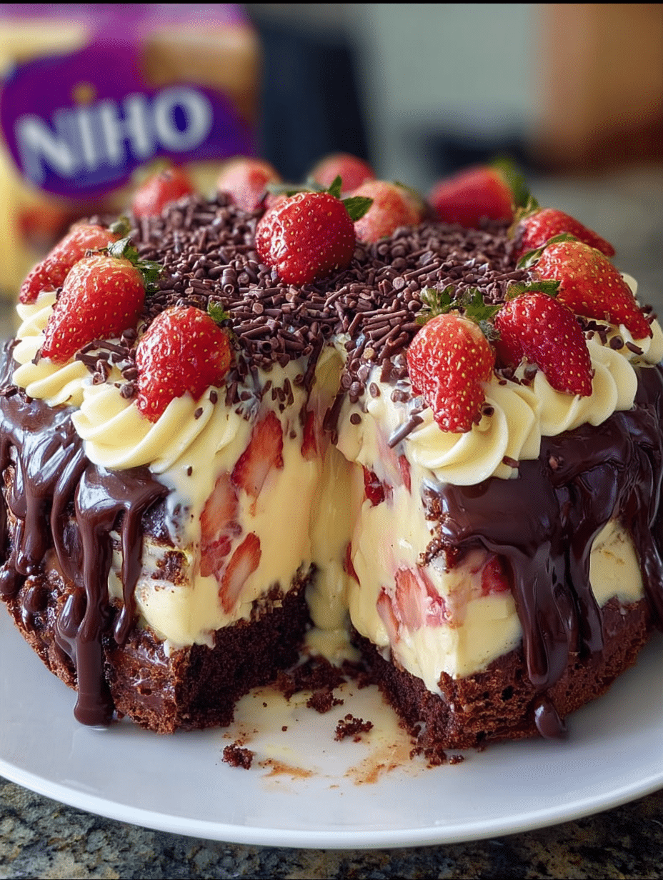 Strawberry Chocolate Brigadeiro Cake: A Must-Try Delight! 4 Strawberry Chocolate Brigadeiro Cake