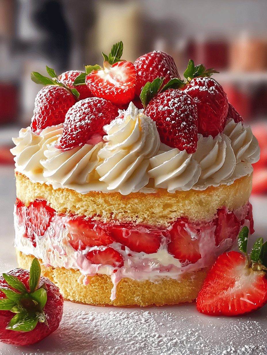 Strawberry Cream Layer Cake Recipe: Delightful & Easy! 4 Strawberry Cream Layer Cake Recipe