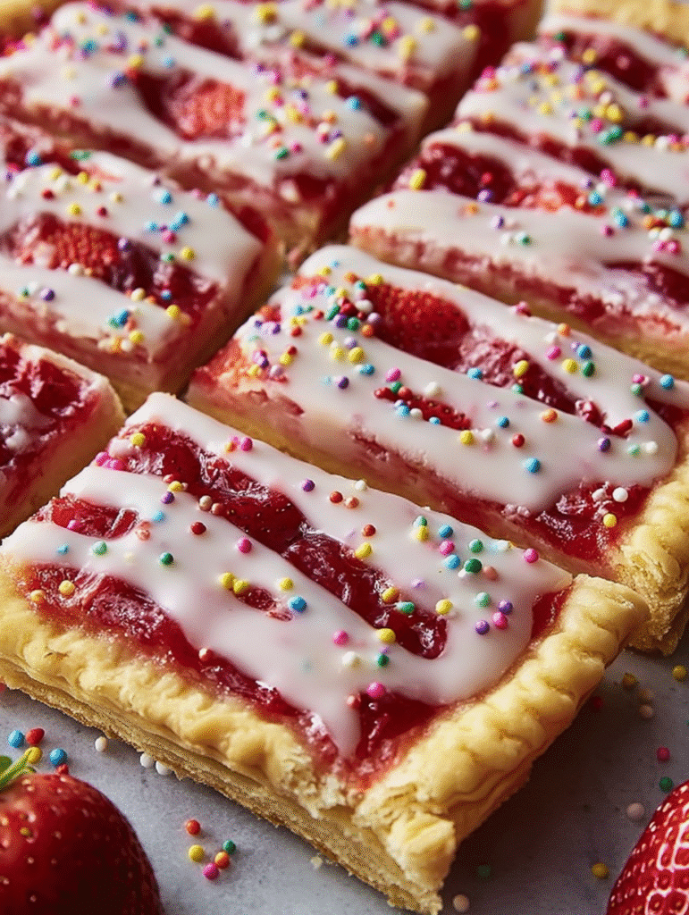 Strawberry Pop-Tart Slab Pie