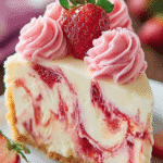 Strawberry Swirl Cheesecake