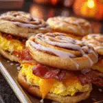 Sweet & Savory Cinnamon Roll Breakfast Sandwiches Delight! 3 Sweet & Savory Cinnamon Roll Breakfast Sandwiches