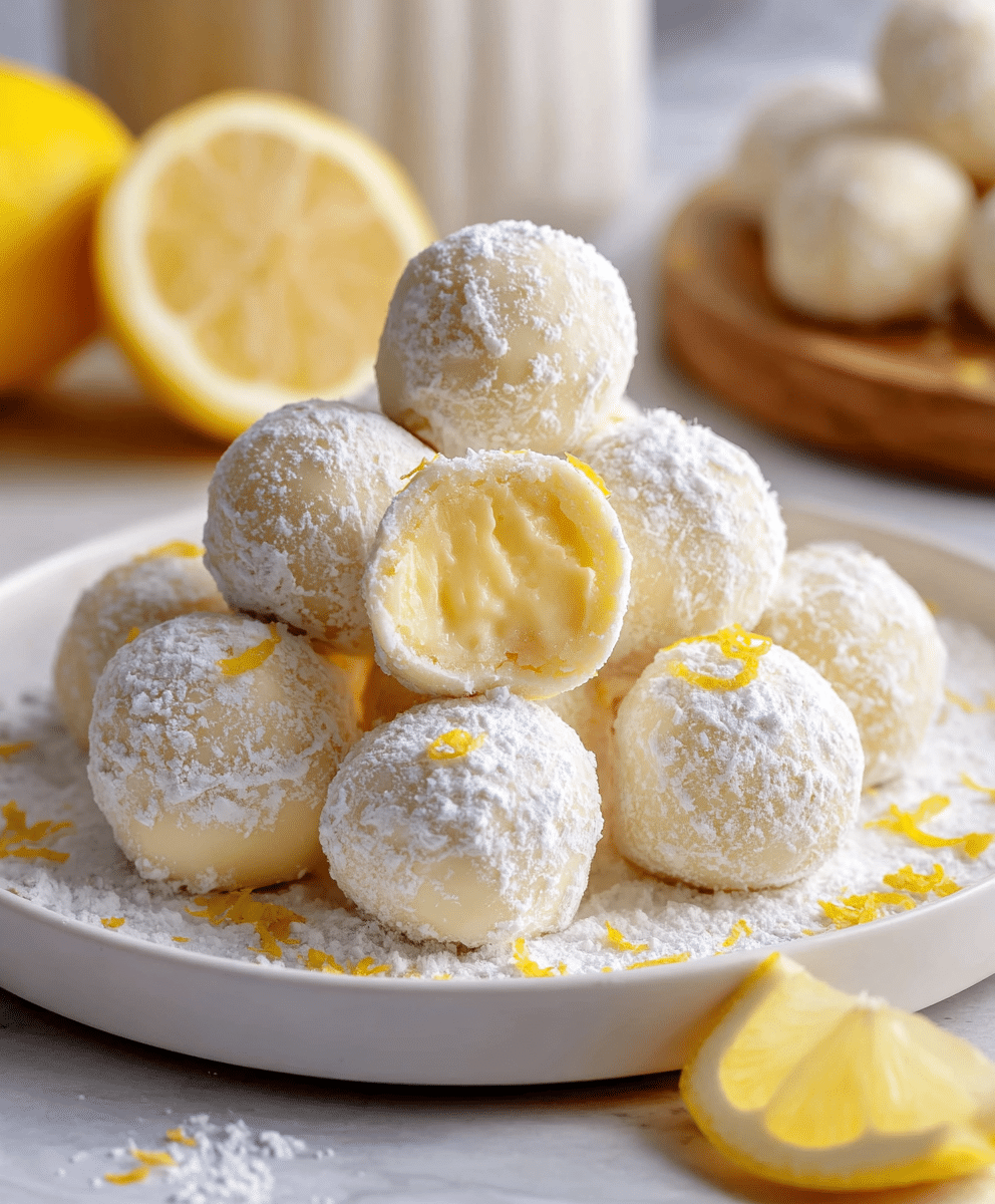 Zesty 4-Ingredient Lemon Truffles