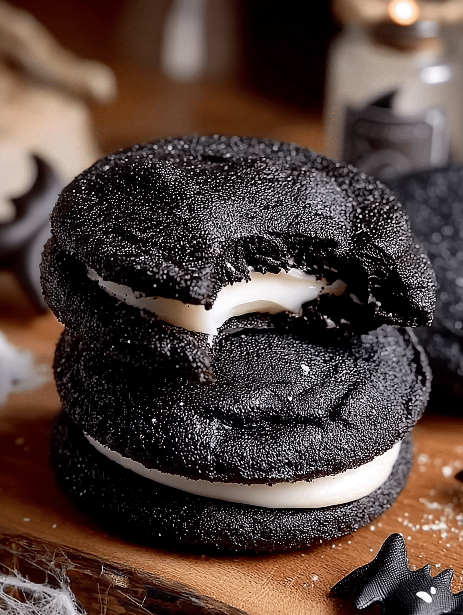 Black Velvet Stuffed Cookies