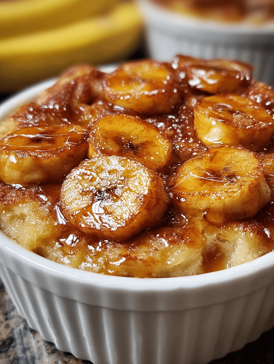 Caramelized Banana Bread Pudding Bliss