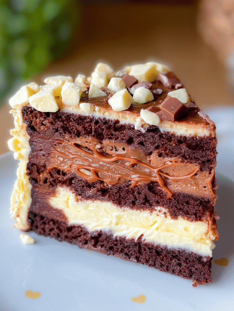 Chocolate & White Truffle Layer Cake