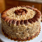 Classic German Chocolate Cake with Coconut-Pecan Frosting is irresistible! 3 Classic German Chocolate Cake with Coconut-Pecan Frosting