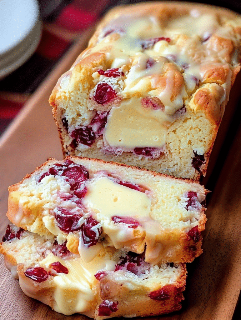 Cranberry Cream Cheese Pound Cake
