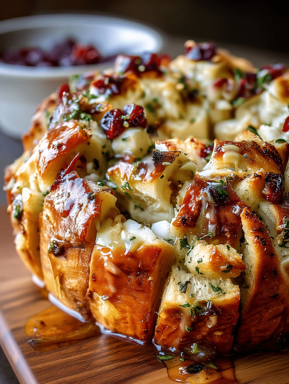 Cranberry Goat Cheese Pull-Apart Sourdough
