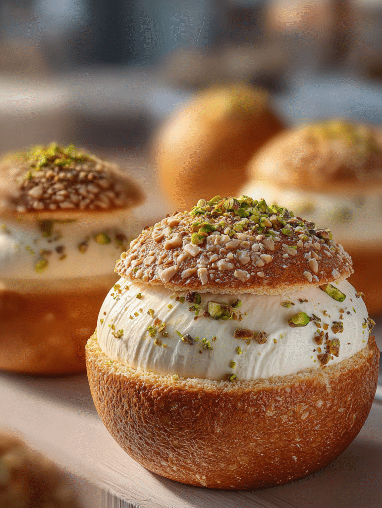 Cream-Filled Cookie Domes
