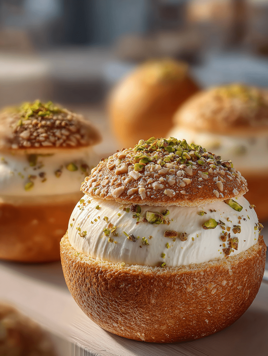 Cream-Filled Cookie Domes