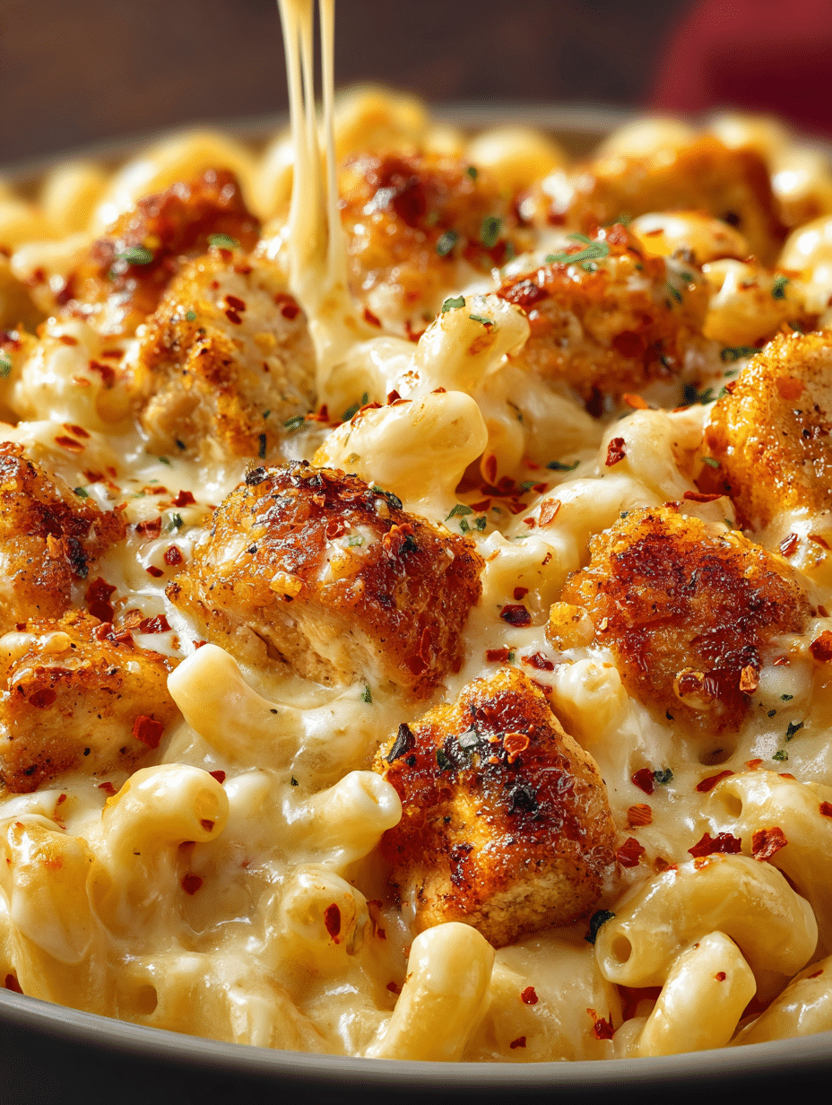 Creamy Honey Pepper Chicken Mac & Cheese Recipe Revealed! 2 Creamy Honey Pepper Chicken Mac & Cheese