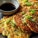 Crispy Zucchini Scallion Pancakes with Soy Dipping Sauce: A Must-Try Recipe! 3 Crispy Zucchini Scallion Pancakes with Soy Dipping Sauce