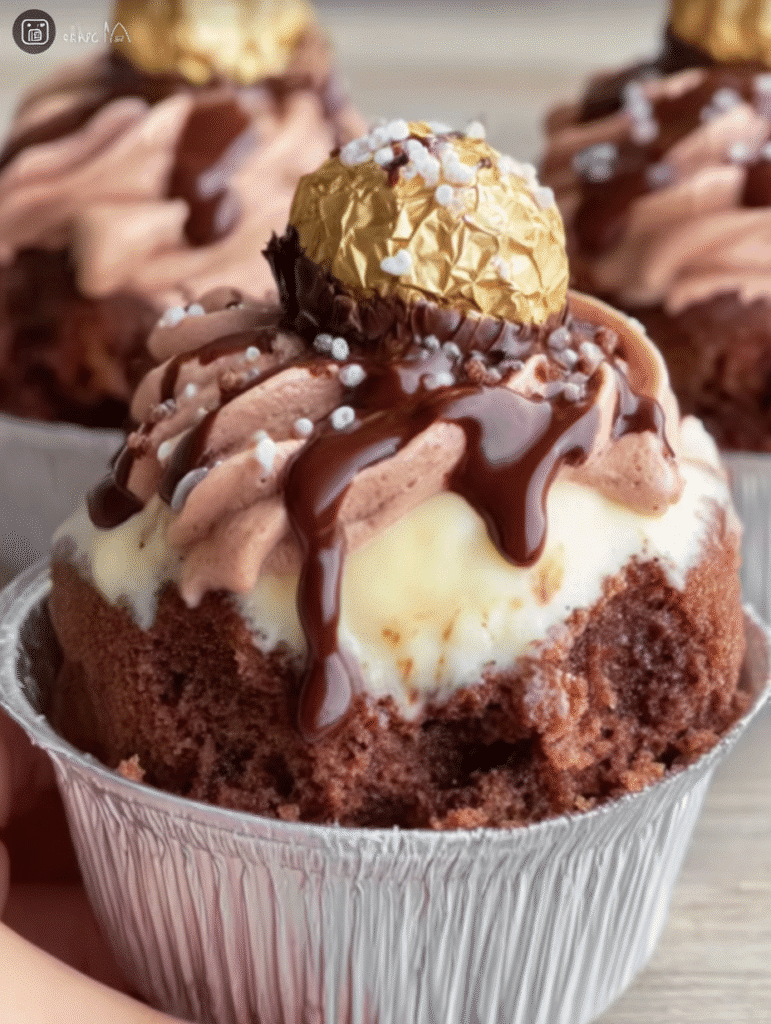 Ferrero Rocher Tres Leches Cups
