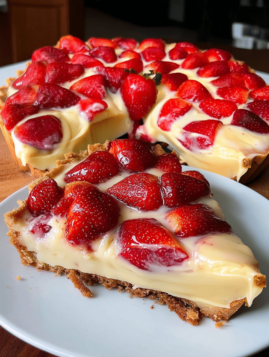 Fresh Strawberry Custard Tart: A Slice of Summer Delight 2 Fresh Strawberry Custard Tart