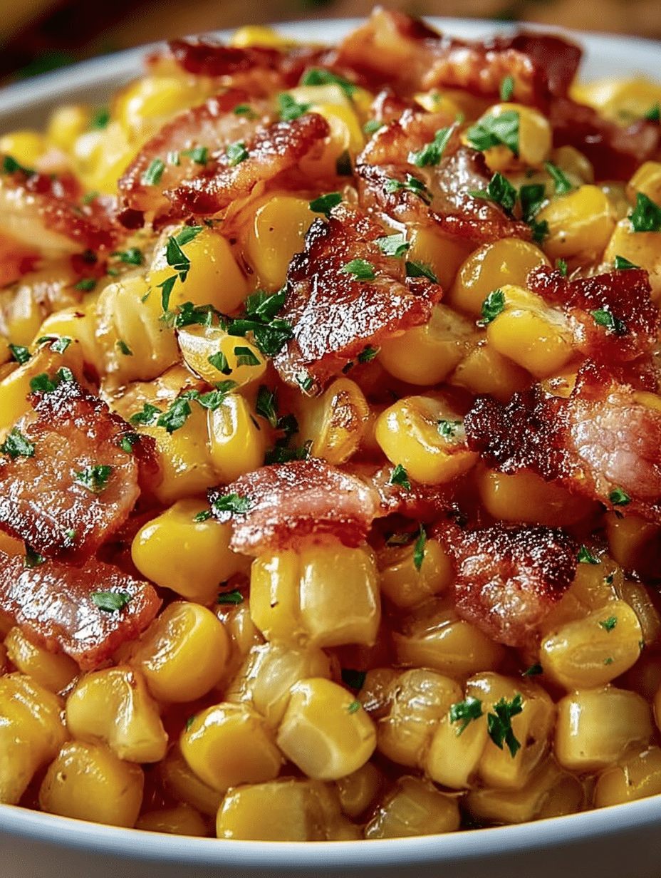 Fried Corn with Bacon