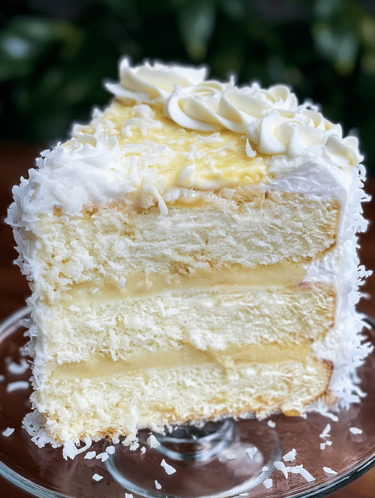 Heavenly Coconut Cream Cake