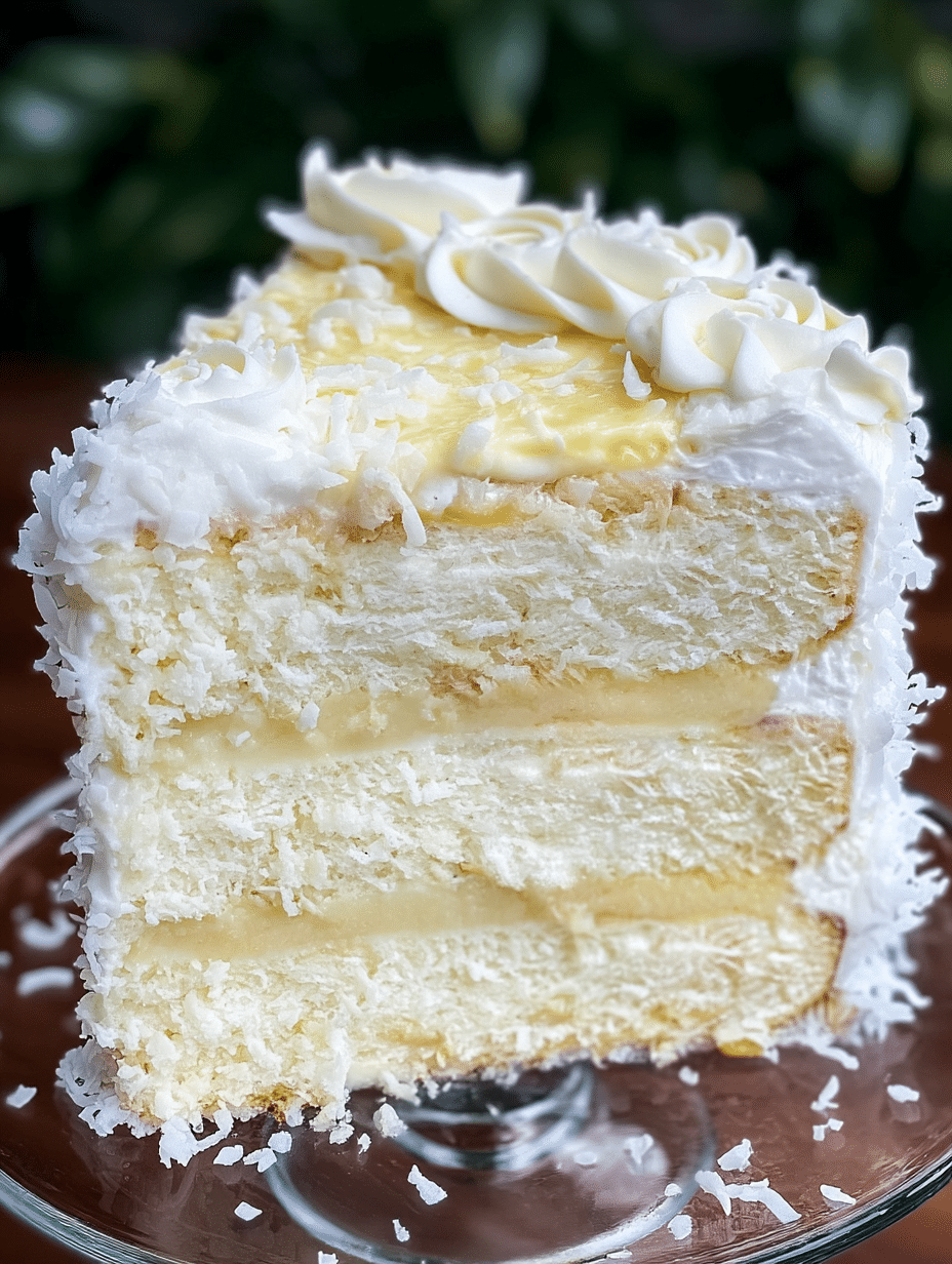 Heavenly Coconut Cream Cake