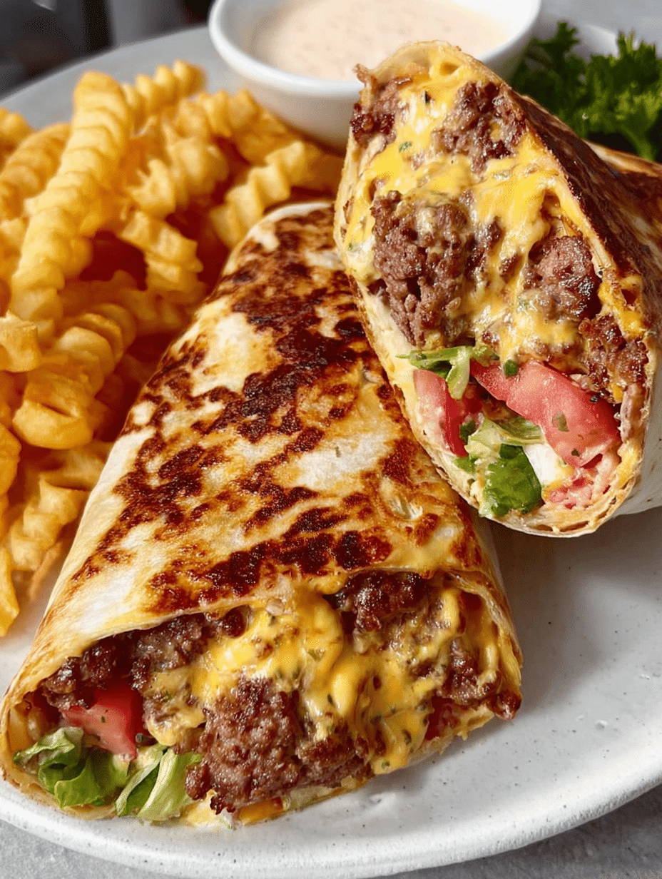 Loaded Chopped Cheese Wraps