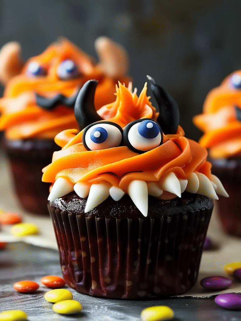 Monster Mash Chocolate Cupcakes