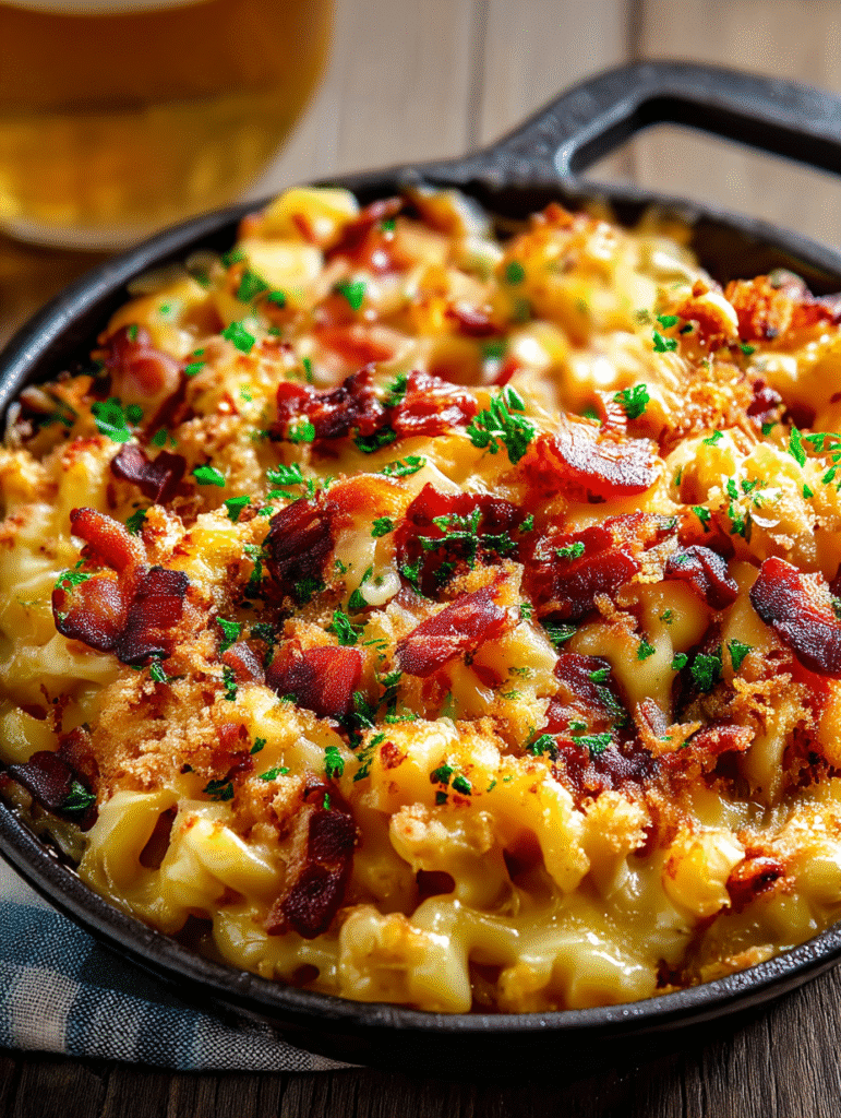 Oktoberfest Bacon Beer Mac & Cheese