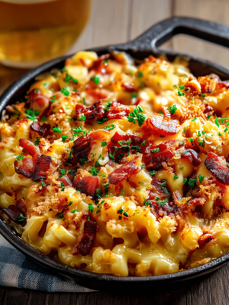 Oktoberfest Bacon Beer Mac & Cheese
