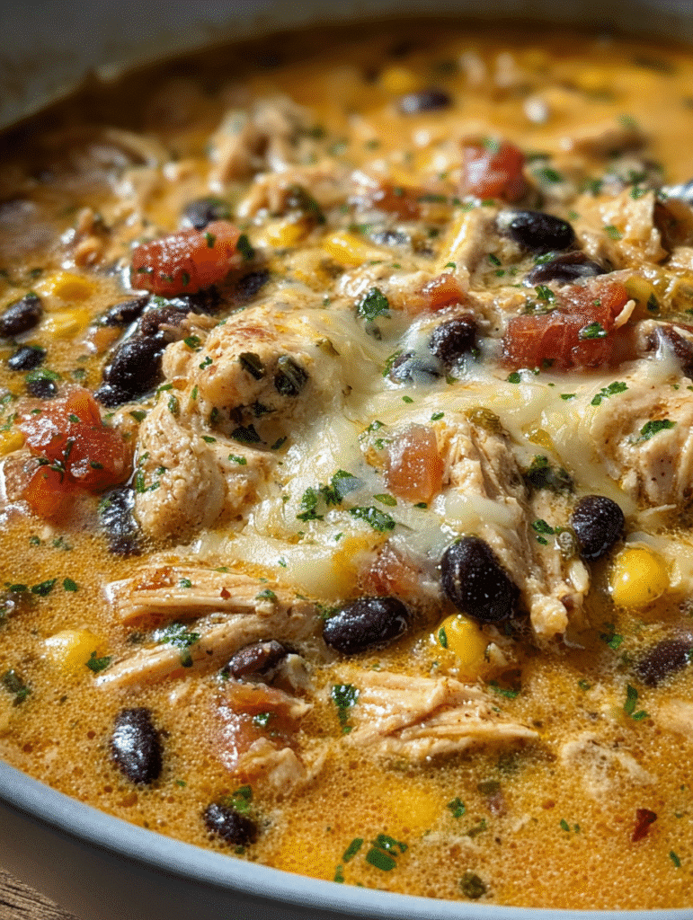 Queso Chicken Taco Soup