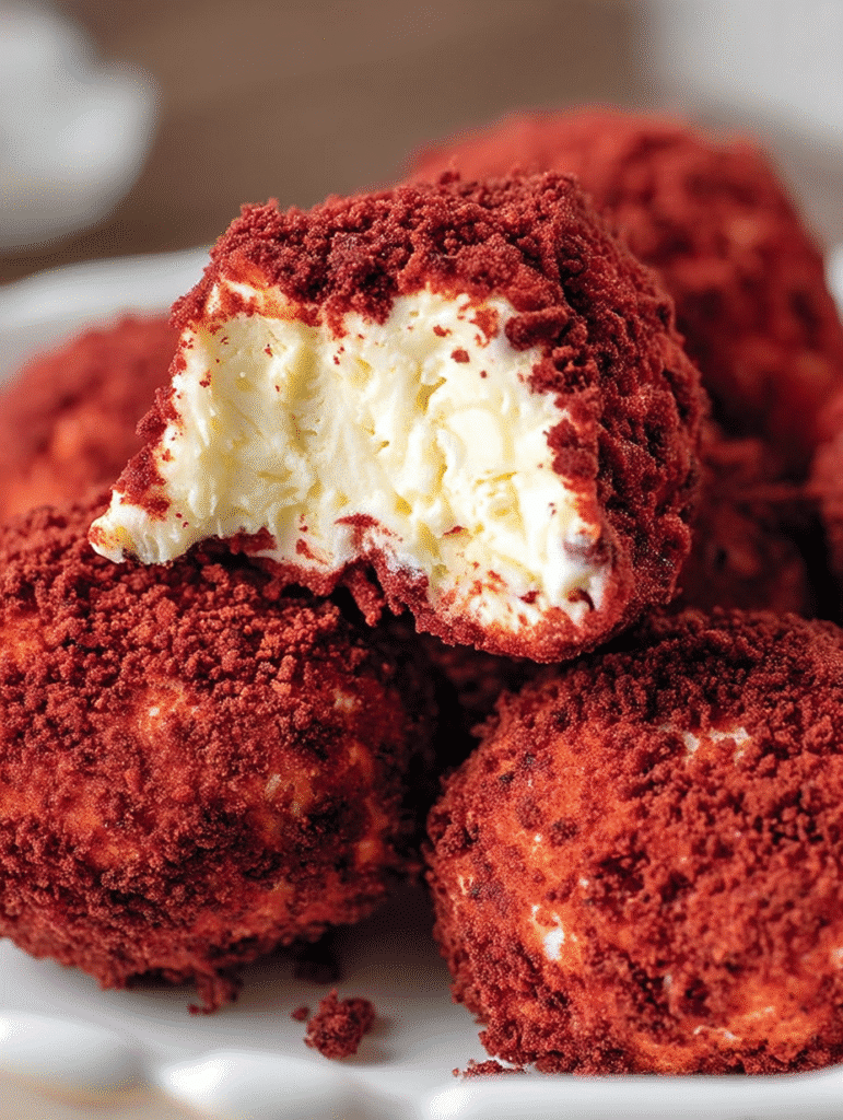 Red Velvet Cheesecake Bites