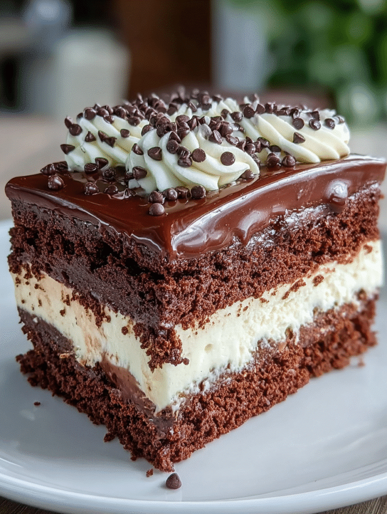 Rich Chocolate Tuxedo Cake
