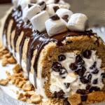 S’MORES EXPLOSION COOKIE DOUGH ICE CREAM ROLL