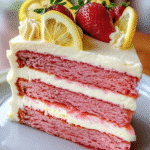 Strawberry Lemonade Cake with Lemon Cream Cheese Frosting: A Delightful Recipe! 3 Strawberry Lemonade Cake with Lemon Cream Cheese Frosting