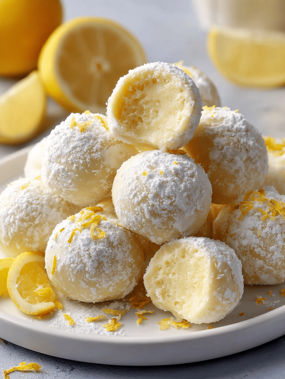 Zesty 4-Ingredient Lemon Truffles