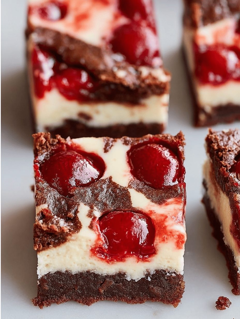 Black Forest Cheesecake Brownie Bars: A Must-Try Recipe! 2 Black Forest Cheesecake Brownie Bars