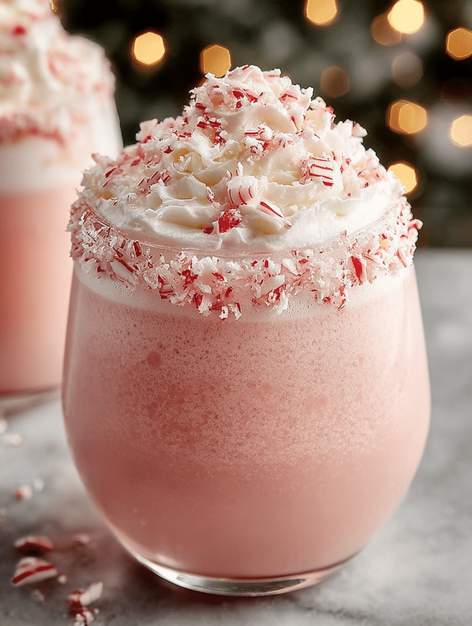 Candy Cane Frosted Peppermint Shake: A Festive Delight! 2 Candy Cane Frosted Peppermint Shake