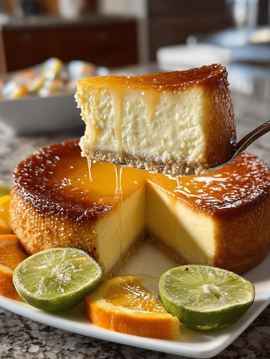 Caramel Flan Cheesecake: A Delicious Fusion Recipe! 2 Caramel Flan Cheesecake (Flan Cheesecake Fusion)