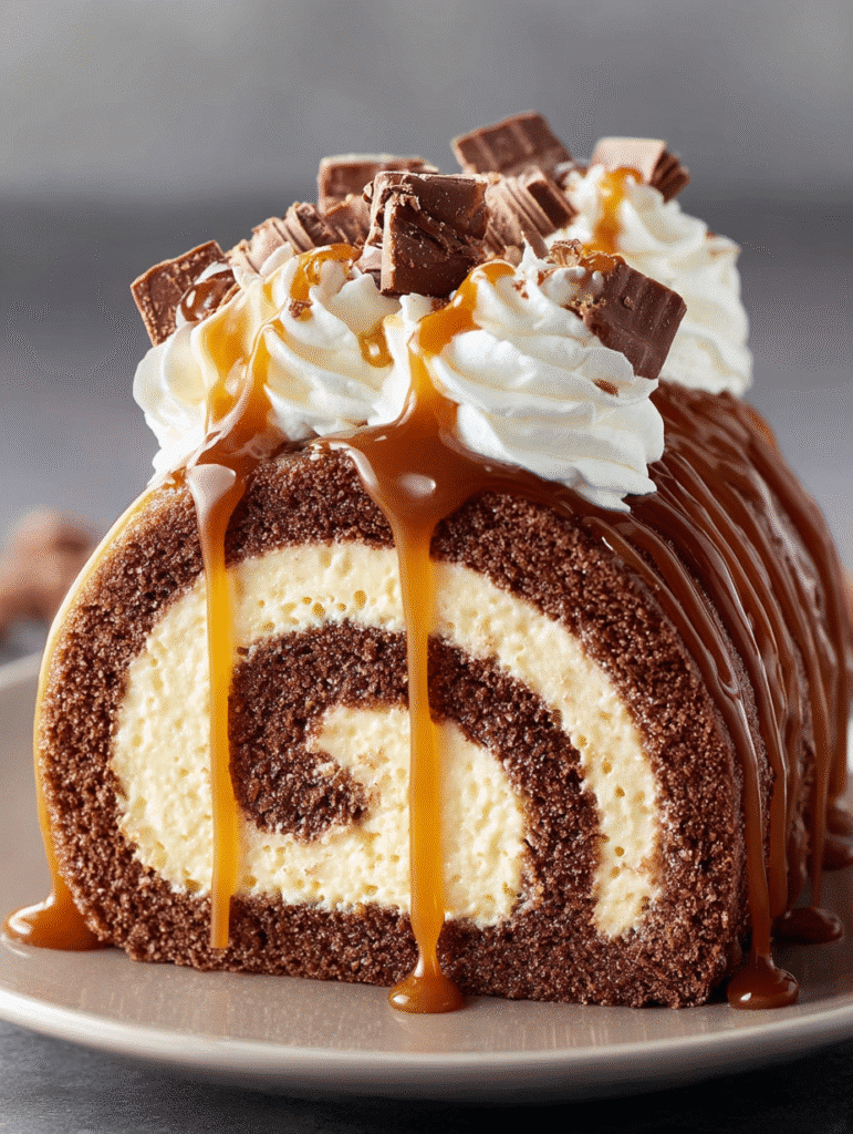 Caramel Mocha Swiss Roll