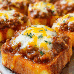 Cheesy Sloppy Joe Texas Toast Cups: Quick & Delicious! 3 Cheesy Sloppy Joe Texas Toast Cups — Full Recipe