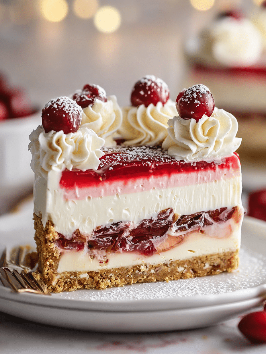 Cherry Cheesecake Layer Dream: An Irresistible Delight! 2 Cherry Cheesecake Layer Dream