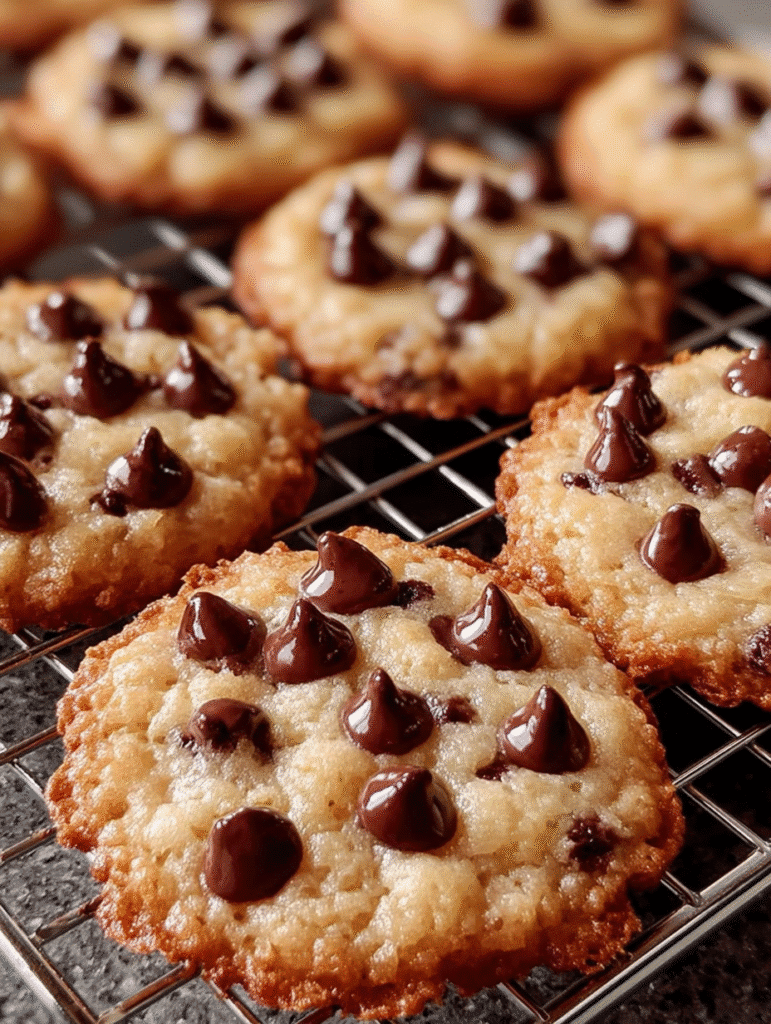 Chewy Chocolate Chip Lace Cookies