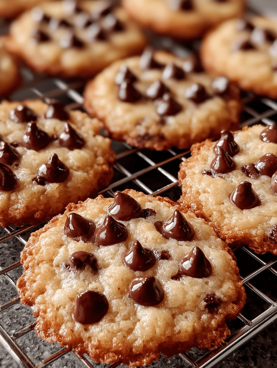 Chewy Chocolate Chip Lace Cookies