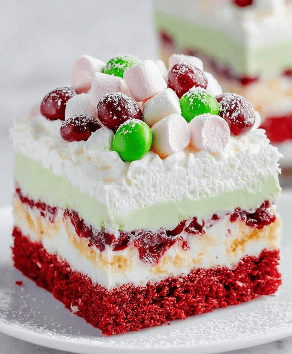 Christmas Layered Marshmallow Delight Bars