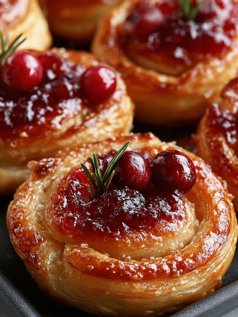 Cranberry Honey Puff Pastry Swirls: A Festive Treat! 2 Cranberry Honey Puff Pastry Swirls