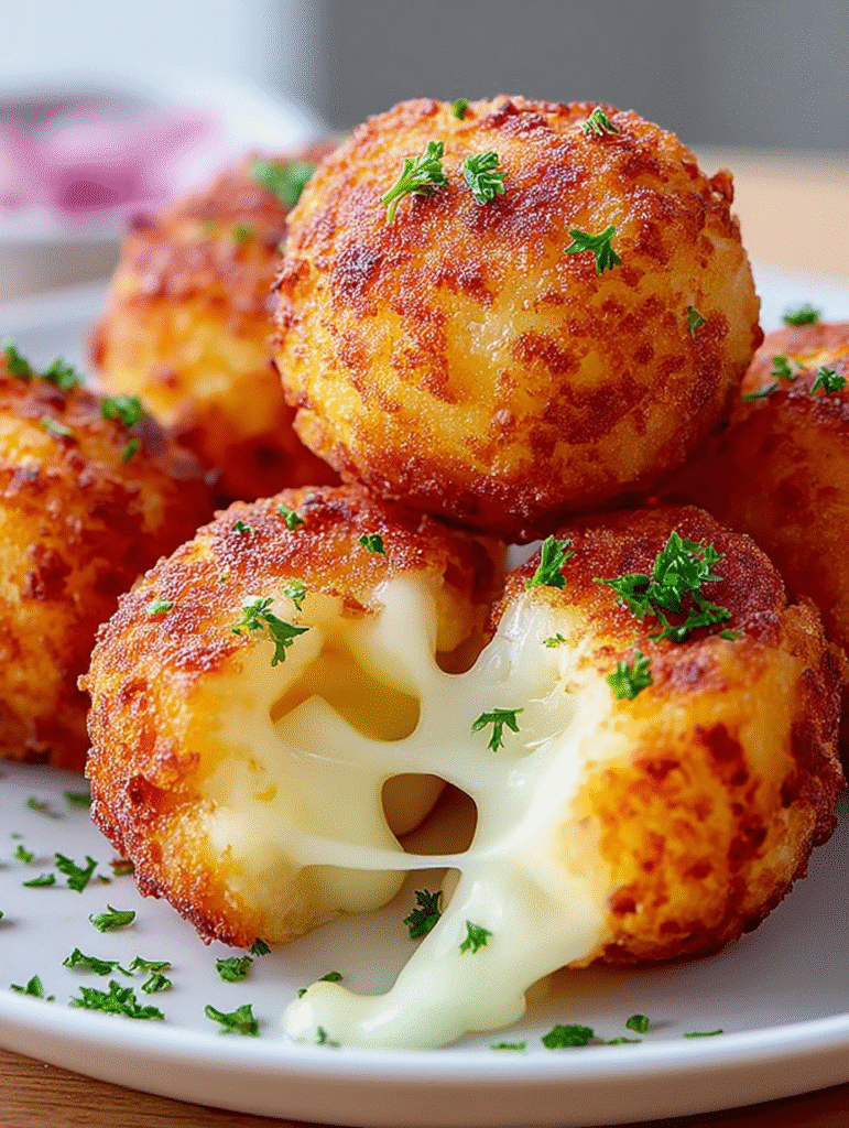Crispy Mozzarella Potato Bombs: A Must-Try Snack Recipe!