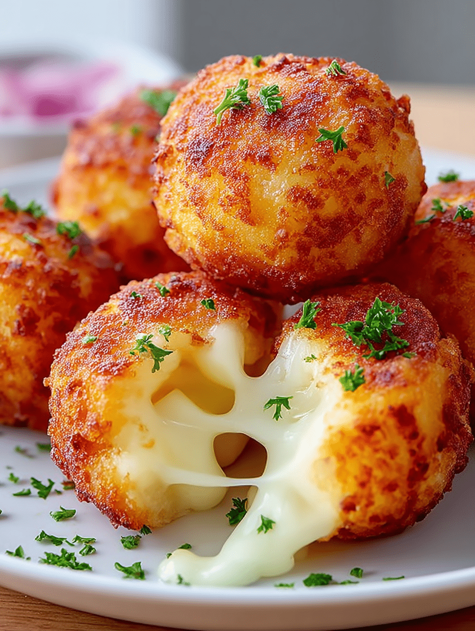 Crispy Mozzarella Potato Bombs