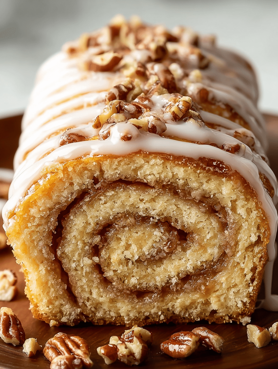 Glazed Cinnamon Pecan Swirl Loaf: A Sweet Delight Awaits! 2 Glazed Cinnamon Pecan Swirl Loaf