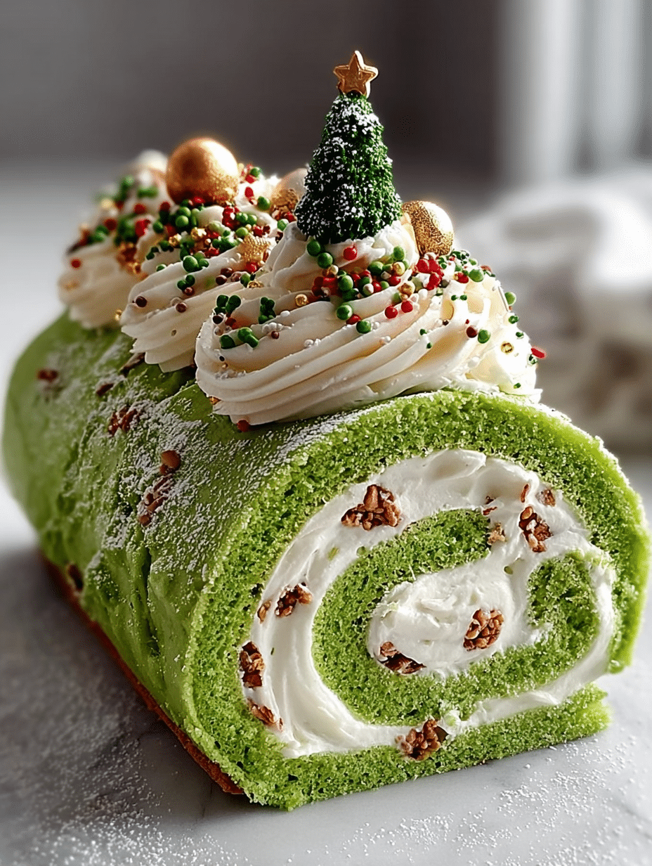 Holiday Mint Vanilla Christmas Roll Cake: A Festive Delight! 2 Holiday Mint Vanilla Christmas Roll Cake