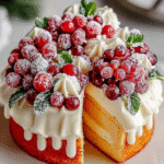 Holiday Wreath Vanilla Cake