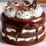 Midnight Chocolate Cream Cake